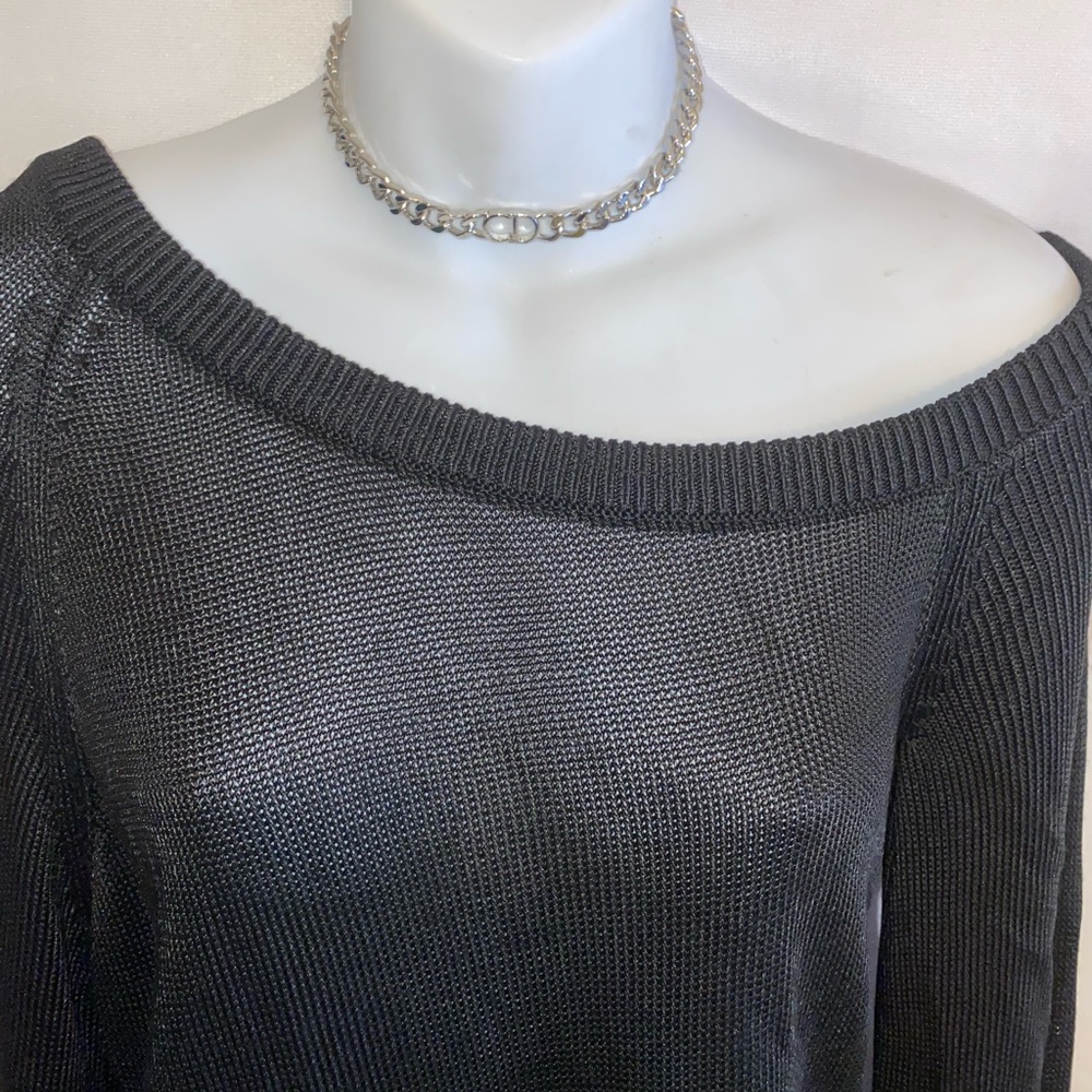 Michelle Mason black Sweater Top - Picture 4 of 9